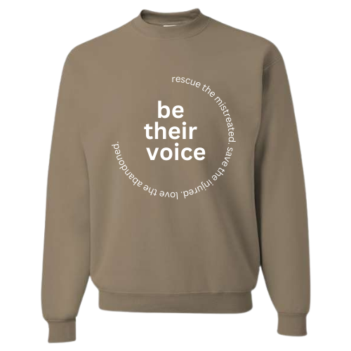 Be Their Voice Crewneck