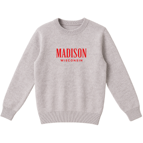 Madison Wisconsin Knit Crewneck